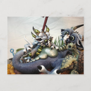 MD Beach Dragons (Closeup) Postkarte