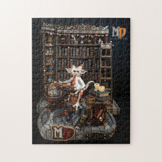 Md-Bibliotheks-Drache 10" x 14" Foto-Puzzlespiel (Vertikal)