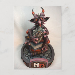 MD Black Cherry Dragon Postcard Postkarte