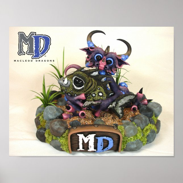 MD Cuddlefish 11"x14" Mini-Poster Poster (Vorne)