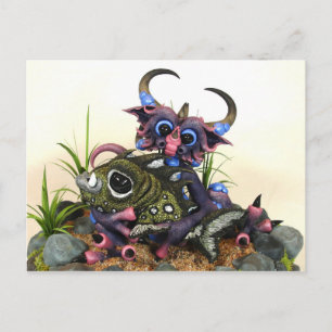 MD Cuddlefish Dragon (Closeup) Postkarte