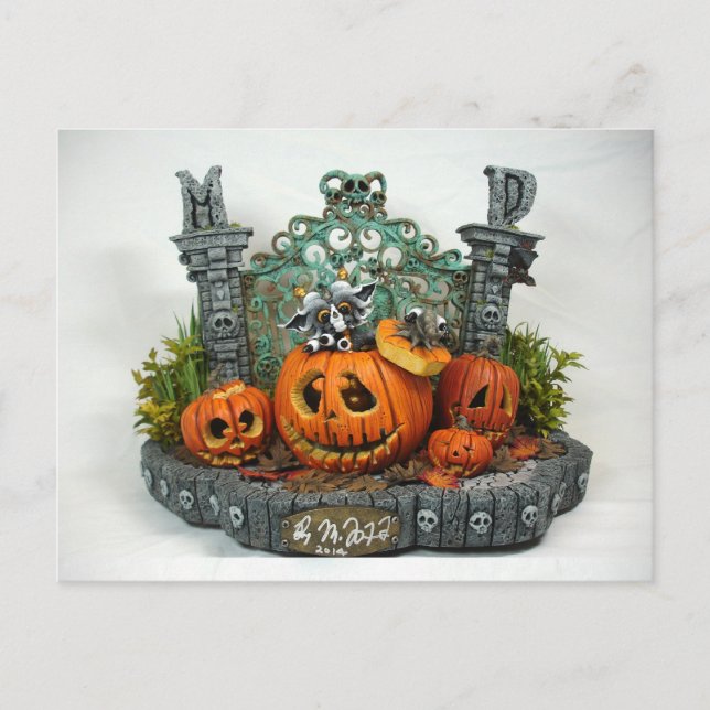 MD Halloween Dragon Postcard Postkarte (Vorderseite)