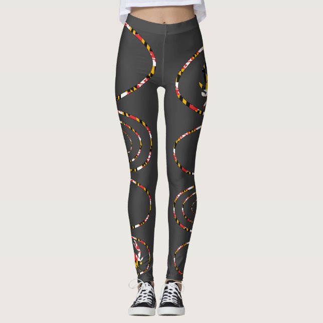 Md-Krabben-Ovale Leggings (Vorderseite)