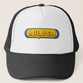 MD OB/GYN LOGO OVAL OBSTETRICS GYNECOLOGIE TRUCKERKAPPE
