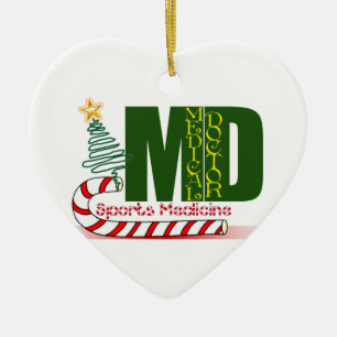 MD-SPORT-MEDIZIN-WEIHNACHTSARZT KERAMIK ORNAMENT