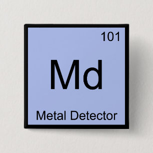 Md - T-Shirt für den Metalldetektor des chemischen Button