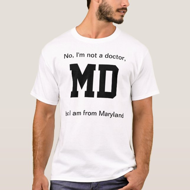 MD von Maryland T-Shirt (Vorderseite)