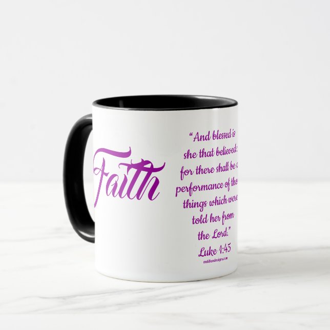 MDILLONDESIGNS.COM Femme de la #FOI Mugs (Devant gauche)