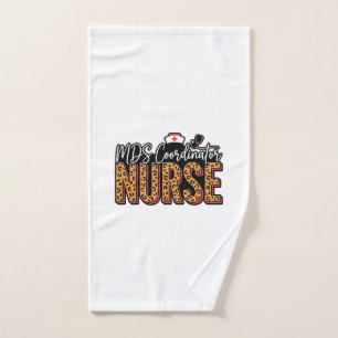 MDS-Koordinatorin Krankenschwester Vintage-Leopard Handtuch