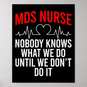 Mds Nurse Funny Mds Krankenpflege Mds Krankenpfleg Poster