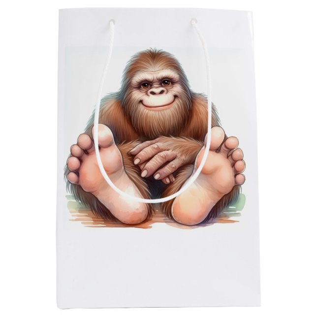 Me and My Bigfoot Mittlere Geschenktüte (Vorderseite)