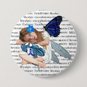 ME/CFS-Angel-Feengirl-Bewusstseins-Schleife Button