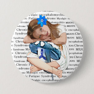 ME/CFS-Bewusstsein "Girl of Hope" Button