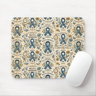 ME/CFS-Krieger mit chronischer Erschöpfung Mousepad