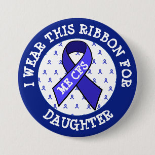 ME/CFS Syndrom-Bewusstseins-Band-Knopf Button