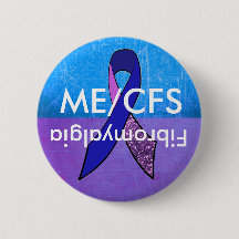 ME/CFS und Fibromyalgia Awareness Button