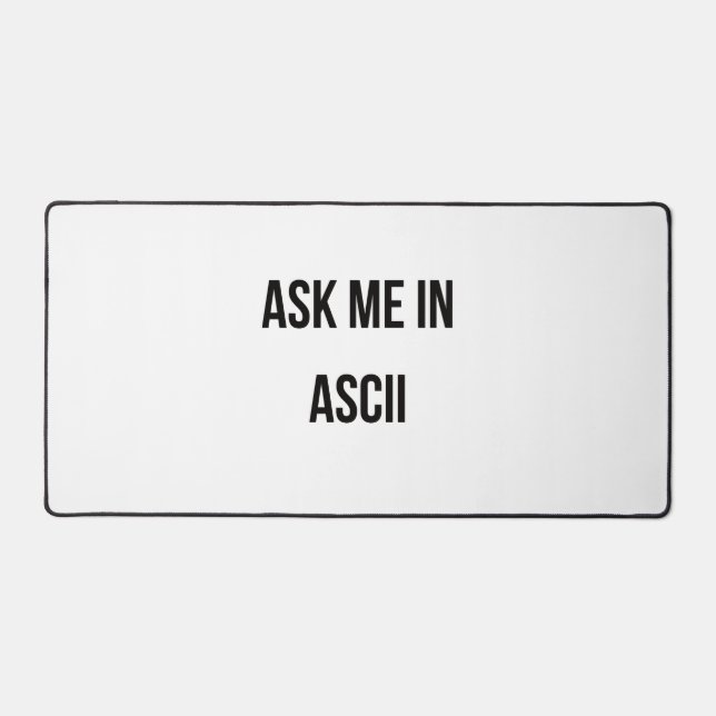 Me demander dans ASCII (Recto)
