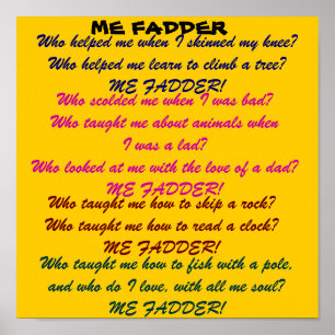 ME FADDER Papa-Plakat Poster