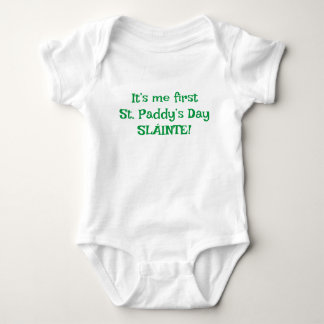 Me First St. Paddy's Bodysuit Baby Strampler