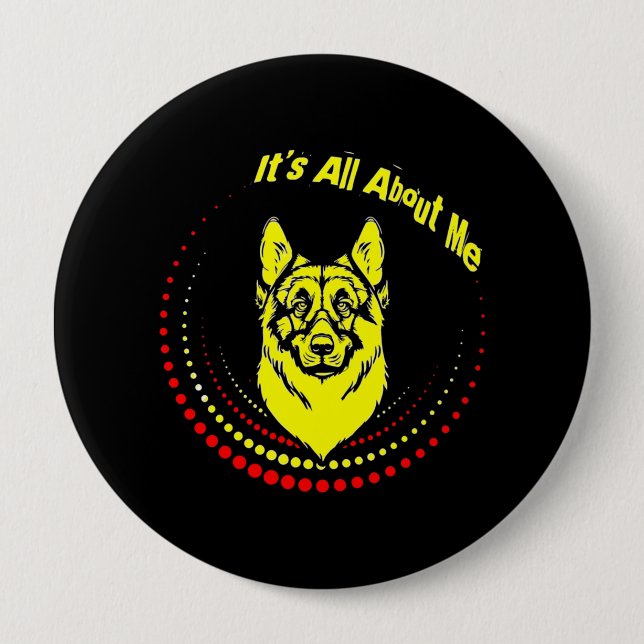 Me German Shepherd Button (Vorderseite)