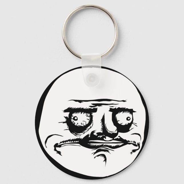 Me Gusta Face Meme Schlüsselanhänger (Vorderseite)