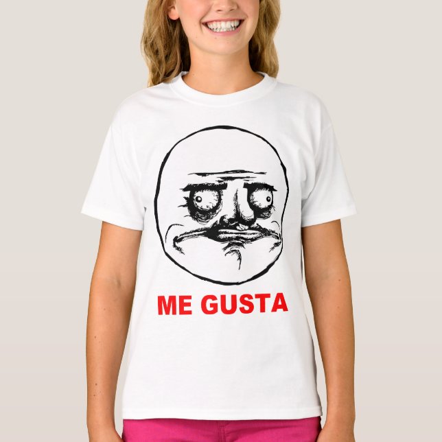 Me Gusta Rage Face Meme T-Shirt (Vorderseite)