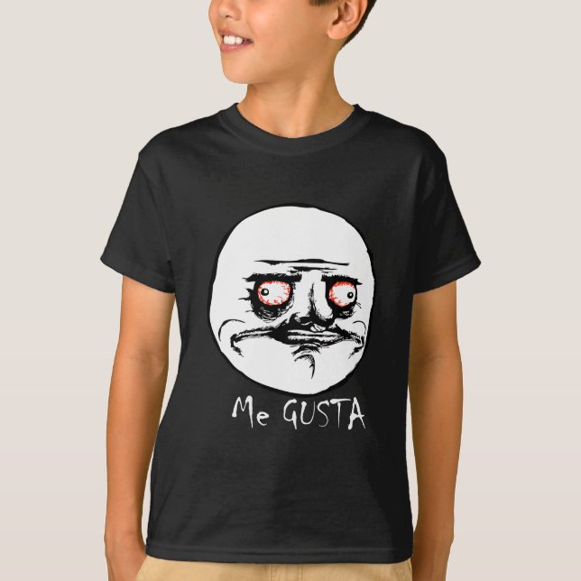 Me Gusta Raging Comic Face T-Shirt (Vorderseite)