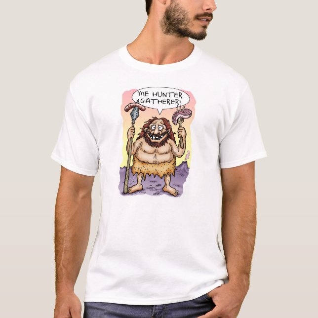 'Me Hunter Gatherer' T-Shirt (Vorderseite)