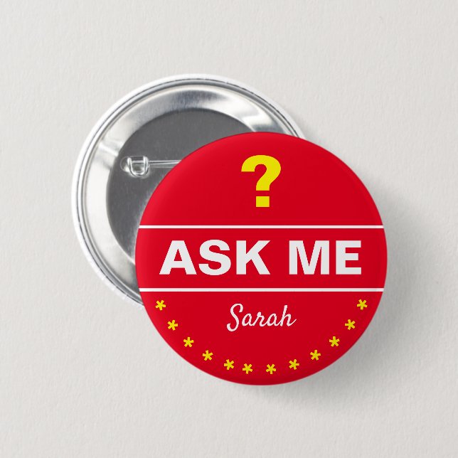 ME Info gefragt - personalisierte Informationen/Hi Button (Vorne & Hinten)