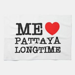 ME LIEBE PATTAYA LONGTIME GESCHIRRTUCH