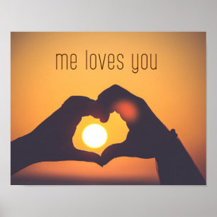 Me Lieben You Fotografy Art on Poster