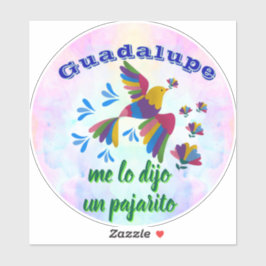 "Me lo dijo un pajarito" personalizable Aufkleber