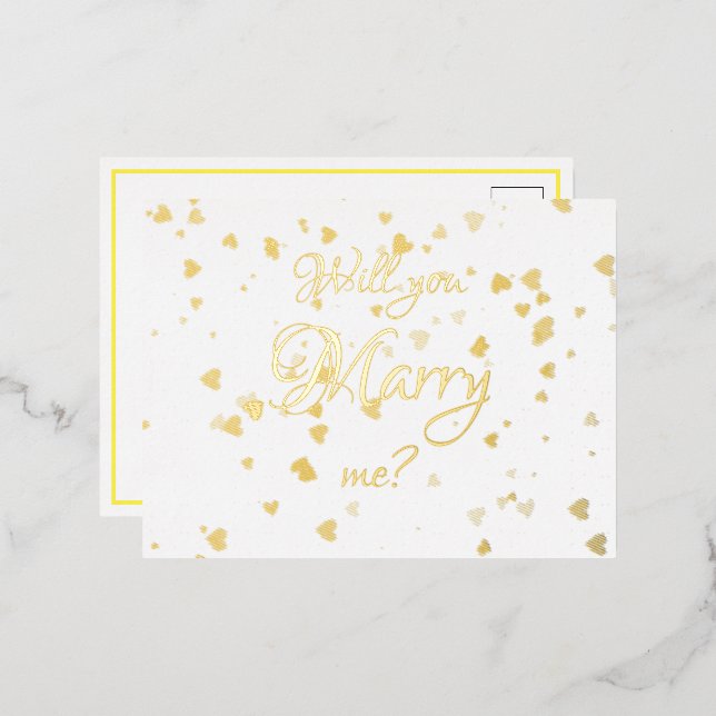 Me marier carte postale Invitation (Recto/Verso)