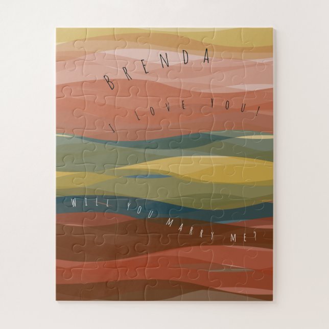 Me Marierez-Vous Chaud Waves Puzzle (Vertical)