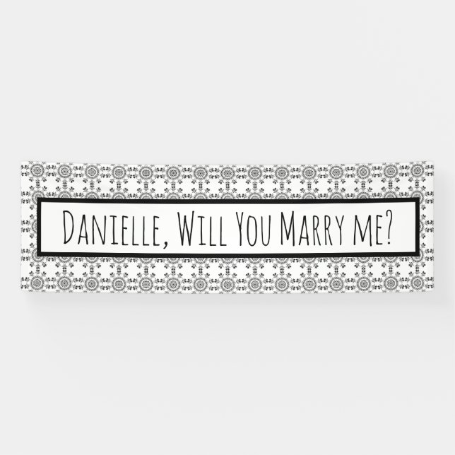 Me Marierez-Vous, Proposition De Mariage Bannière (Horizontal)