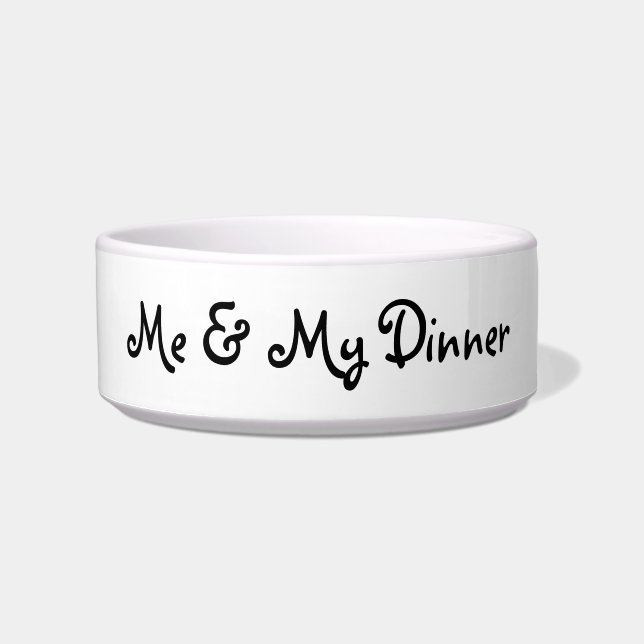 Me & My Dinner Haustierschale Napf (Vorderseite)