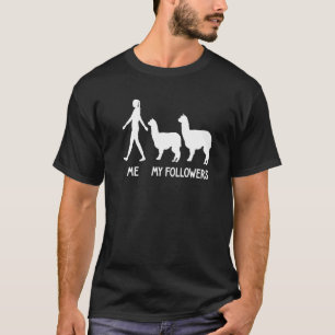 Me My Follower Alpaca Llama Lama Süße Tier Soci T-Shirt