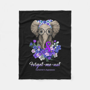 Me Not Elephant Blume Alzheimerheimer Brain Awar Fleecedecke