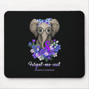 Me Not Elephant Blume Alzheimerheimer Brain Awar Mousepad