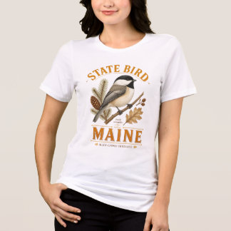ME Vogelbeobachtung Chickadee-Meise Tri-Blend Shirt