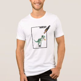 "Me vs Monday" T-Rex mit Sonnenbrille Wochenende T Tri-Blend Shirt