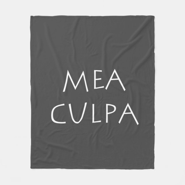 Mea culpa fleecedecke (Vorderseite)