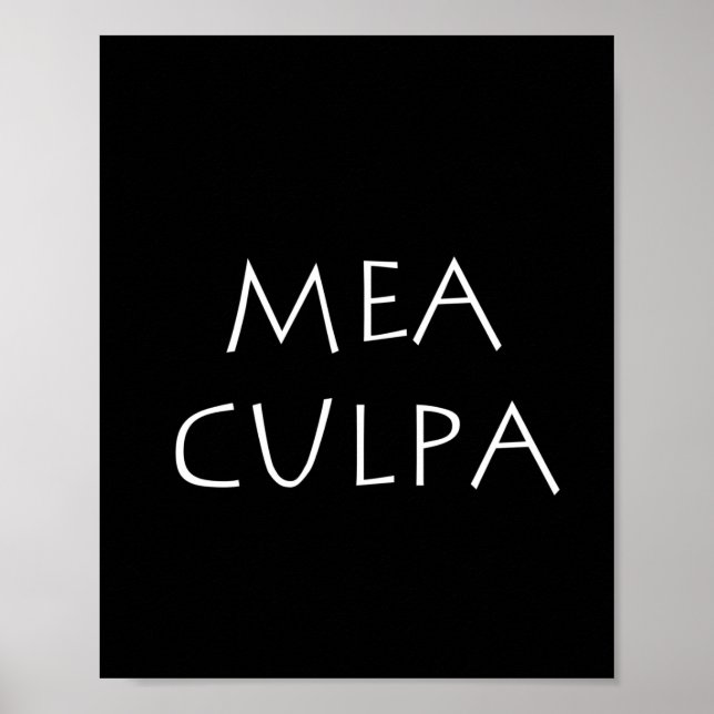 Mea culpa poster (Vorne)