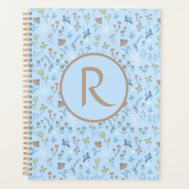 Mead Blume Blue Monogramed  Planer