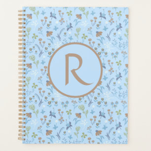 Mead Blume Blue Monogramed Planer