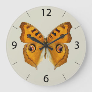 Meadow Argus Butterfly Große Wanduhr