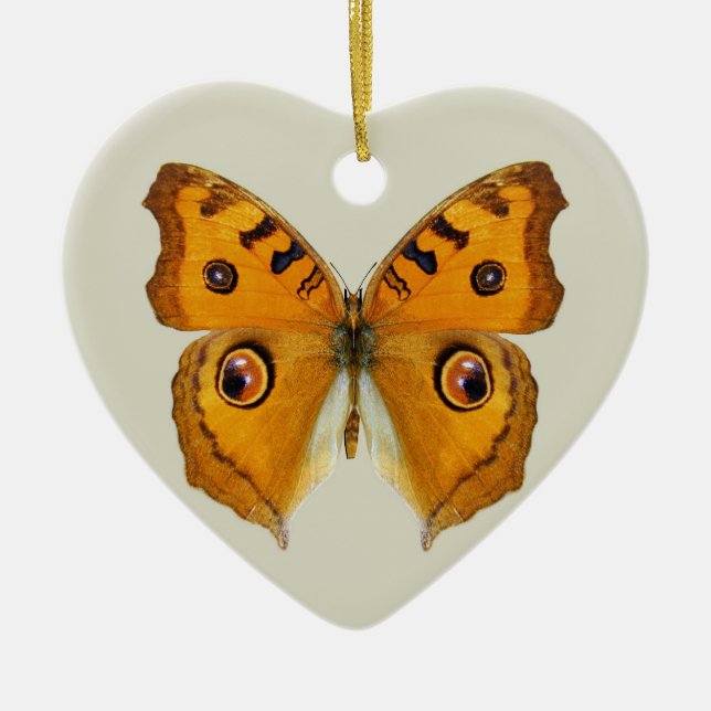 Meadow Argus Butterfly Keramikornament (Vorne)