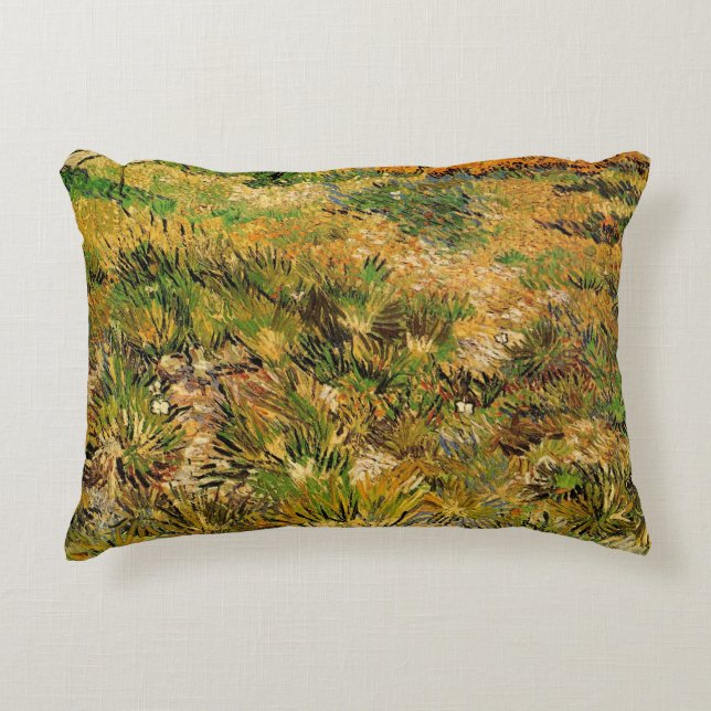 Meadow at Saint Paul Hospital by Vincent van Gogh Dekokissen (Vorderseite)