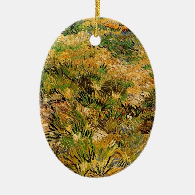 Meadow at Saint Paul Hospital by Vincent van Gogh Keramikornament (Vorne)