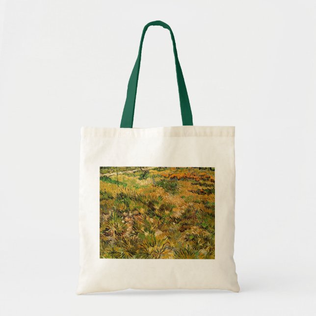 Meadow at Saint Paul Hospital by Vincent van Gogh Tragetasche (Vorne)